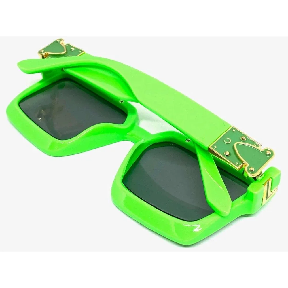 Green Sunglasses Fashion Designer Square Luxury‎ Beach Verde Lentes Gafas Nuevo